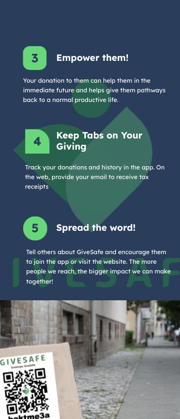 GiveSafe brochure - middle panel